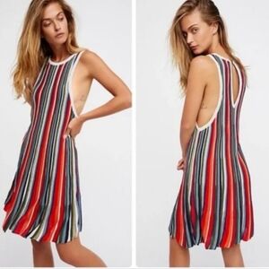 Free People Rainbow Dragon Mini Dress